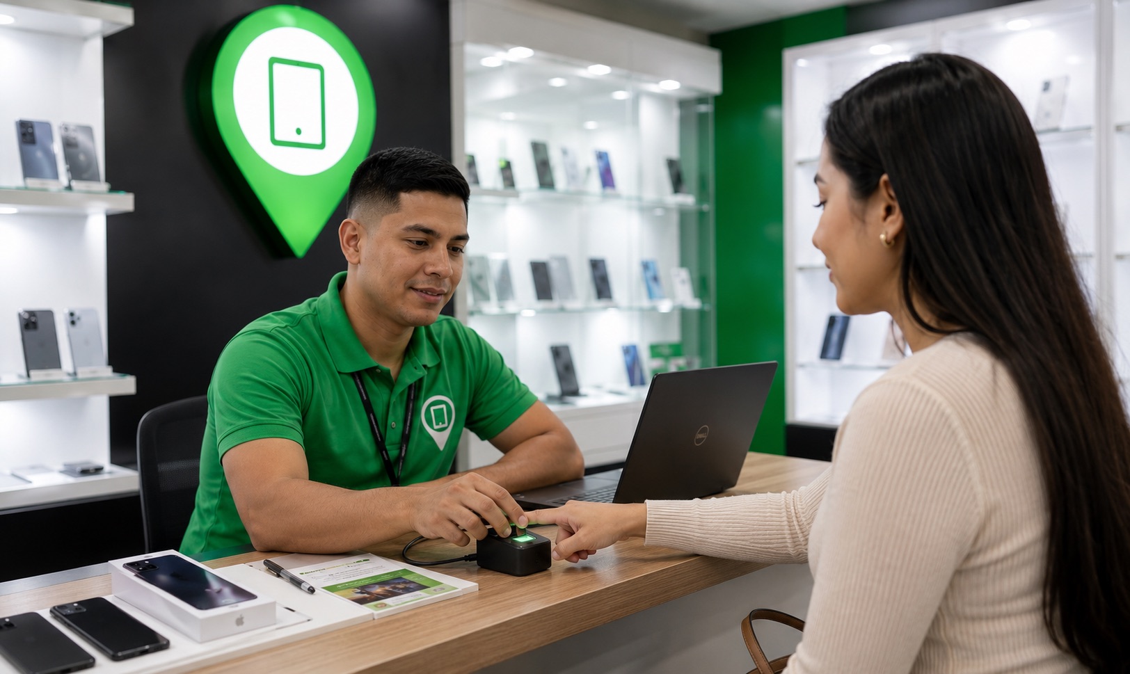 Asesor Trujillo Smart atendiendo evaluación presencial